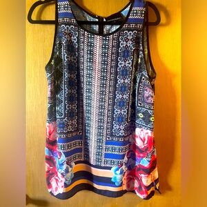 Cynthia Rowley Floral sleeveless top